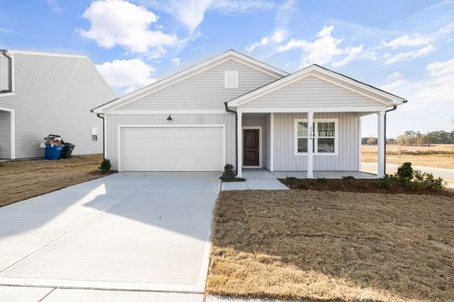 newly built home with large garage